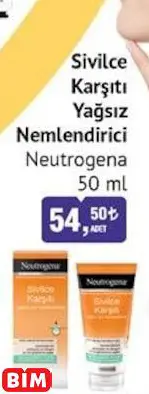 NEUTROGENA   SİVİLCE KARŞITI YAĞSIZ  NEMLENDİRİCİ